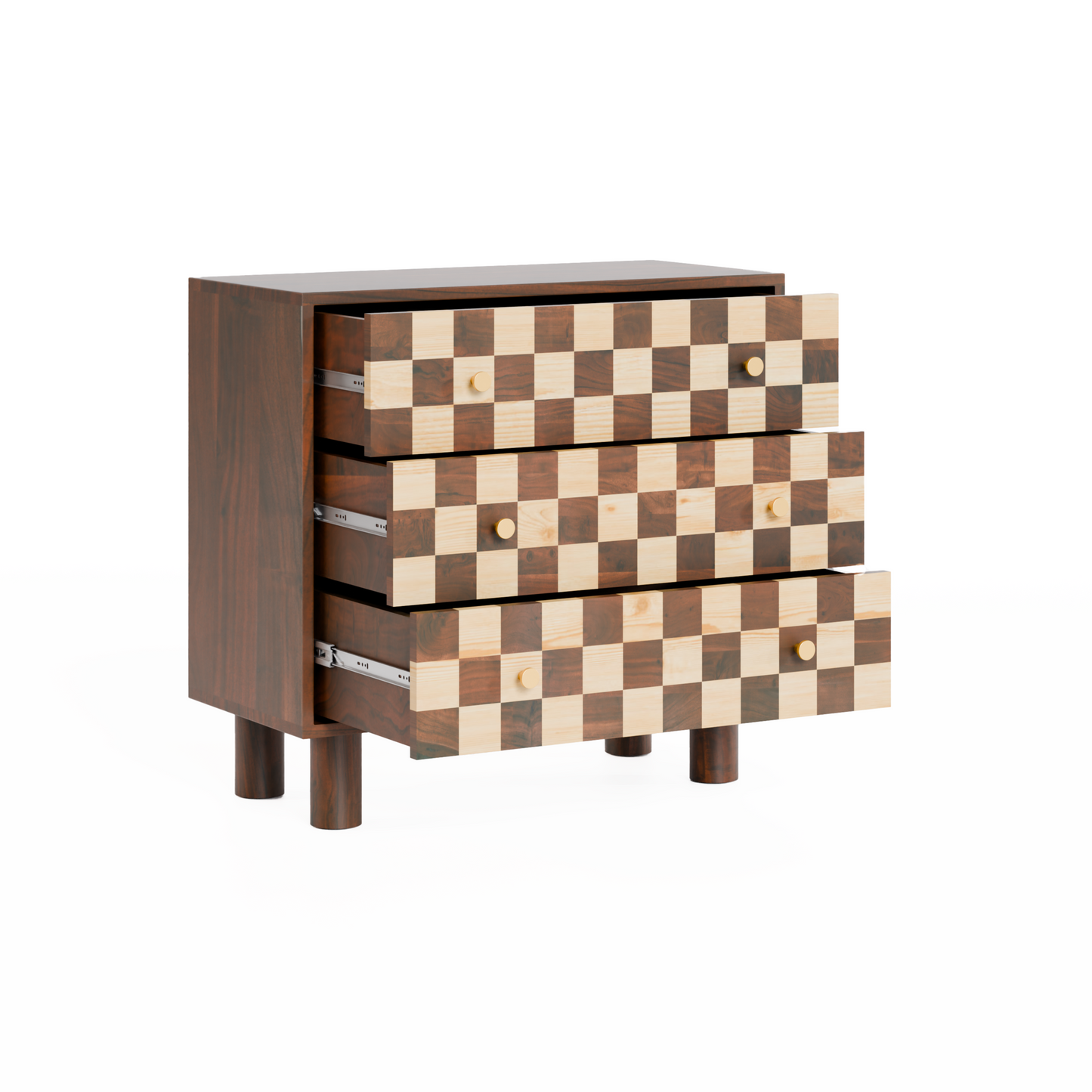 Chess dresser, 3-drawer chest