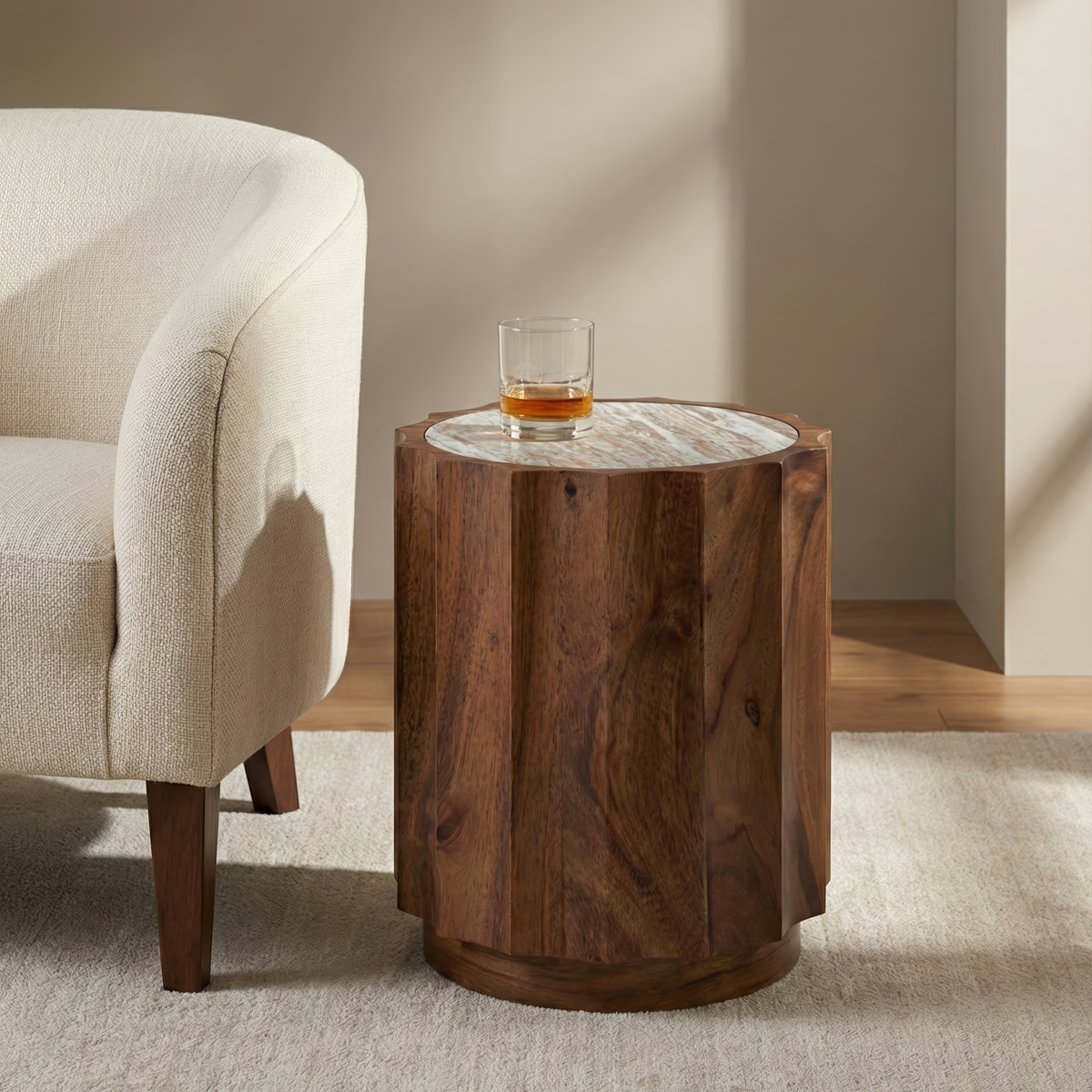 Medallion Side Table