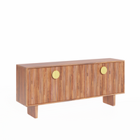 Ringo sideboard, solid wood sideboard, fluted design