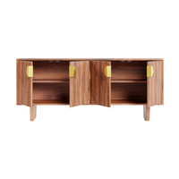 Ringo sideboard, solid wood sideboard, fluted design