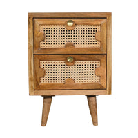 Carter 2 Drawers Bedside Table