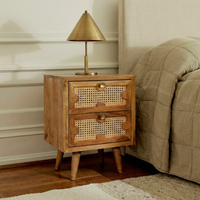 Carter 2 Drawers Bedside Table