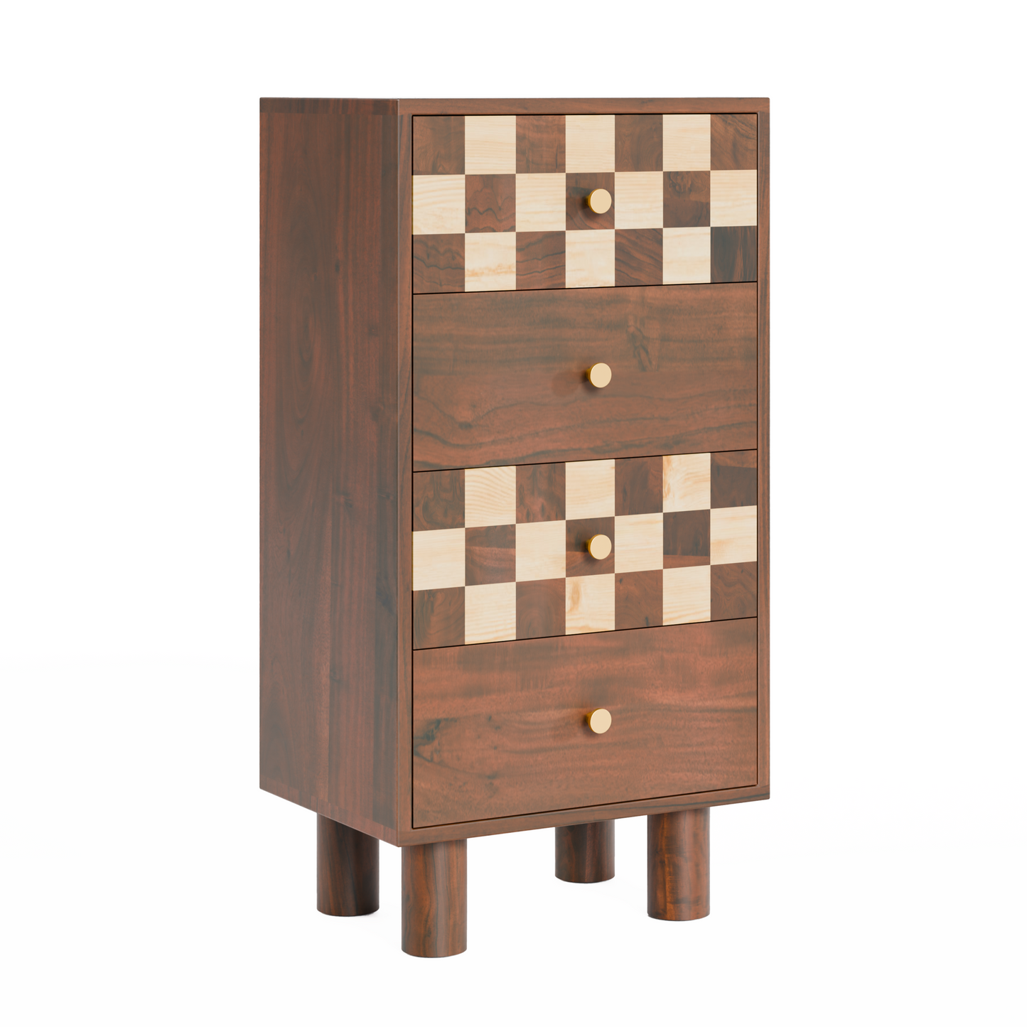 Chess dresser, 4-drawer chest