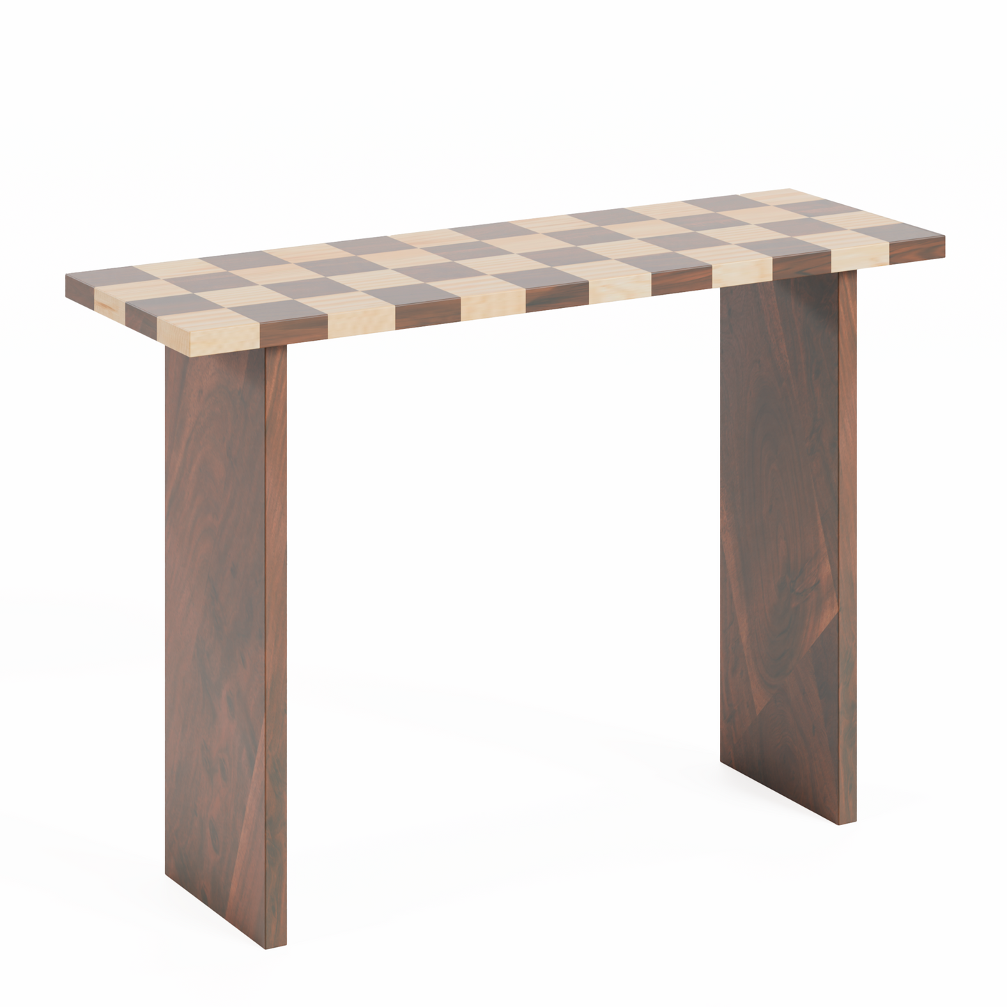 Chess console table, wooden console table