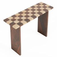 Chess console table, wooden console table