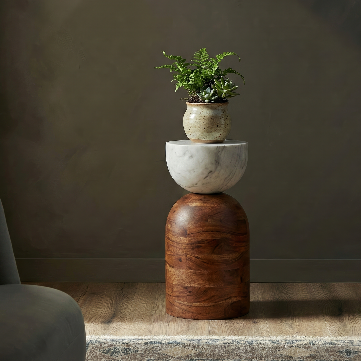 Barrel Side Table