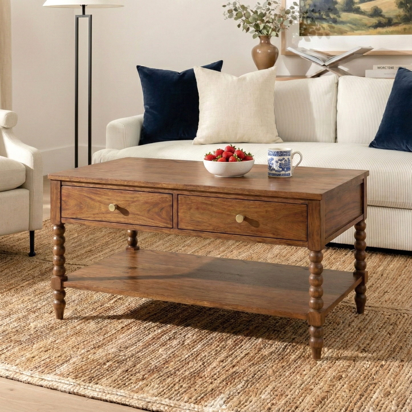 Bobbin Drawer Coffee Table