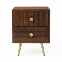 Slat Bedside Table