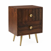 Slat Bedside Table