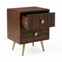 Slat Bedside Table