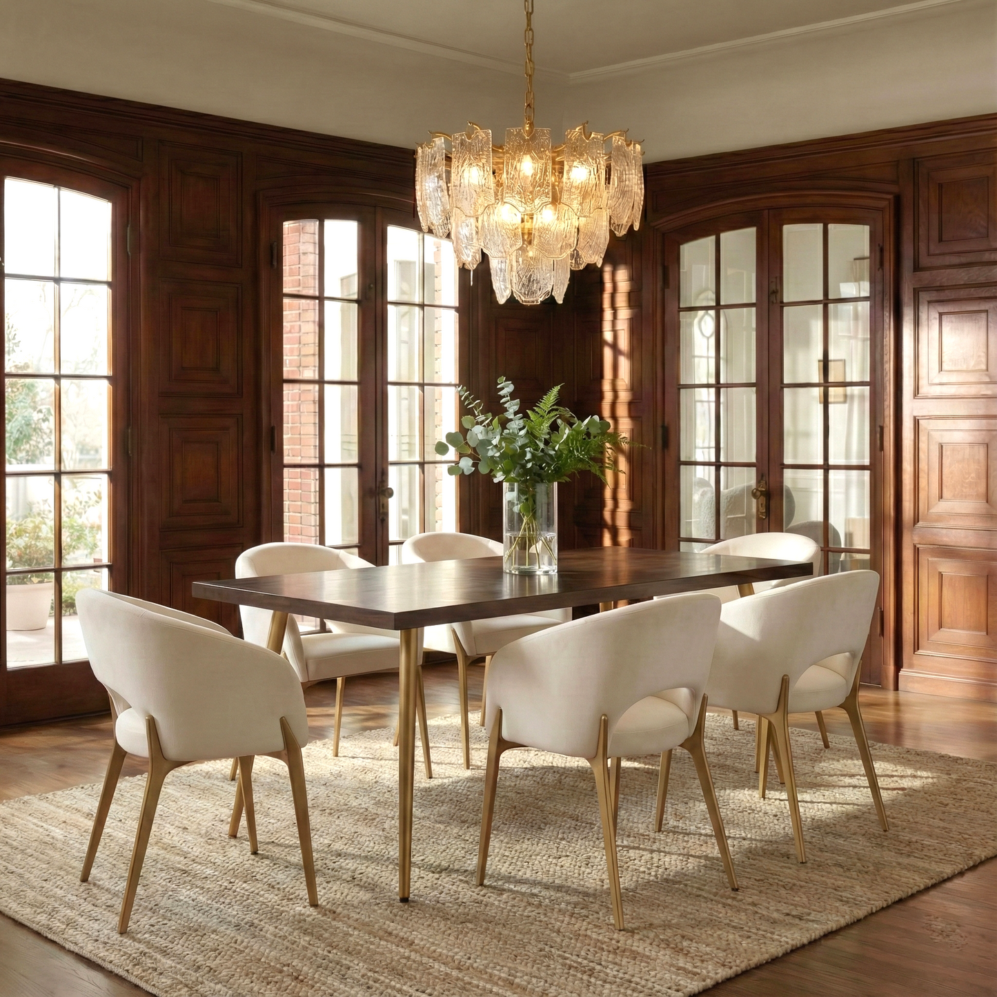 Slat 6 Seater Dining Table