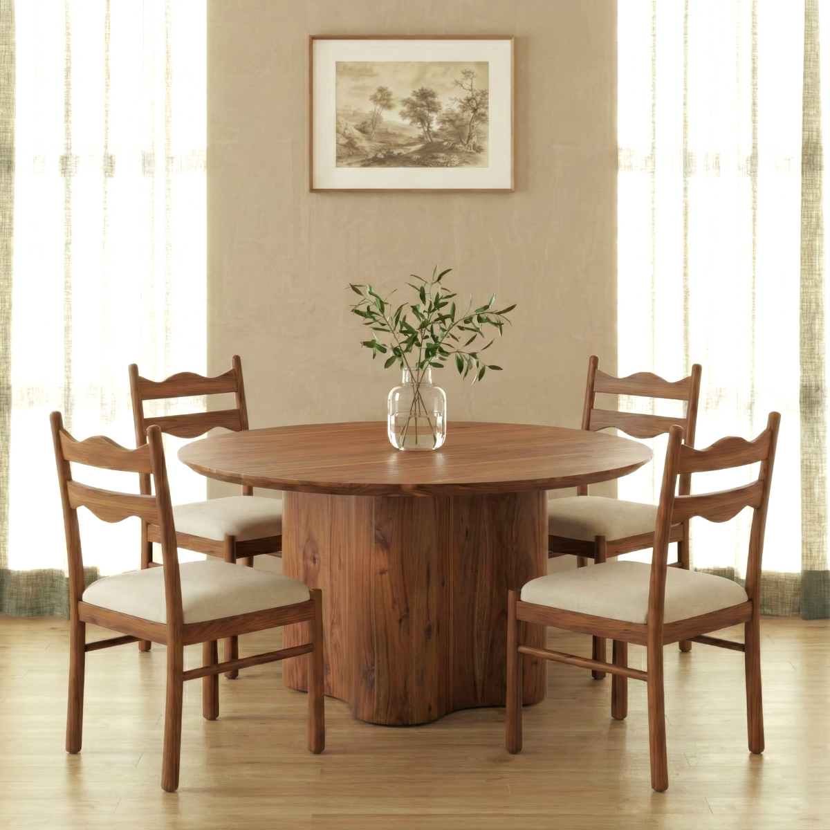 Wave 4 Seater Dining Table