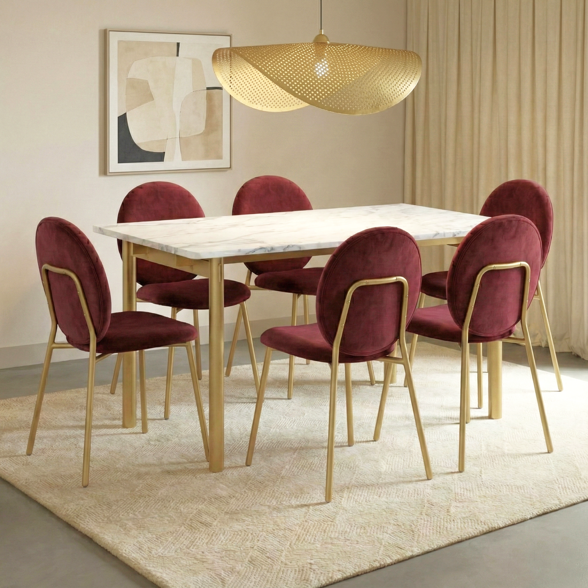 Yuri 6 Seater Dining Table